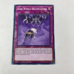 yugioh Dark World Brainwashing Sr13-en035 Dark World 1st Edition Common - Image 1