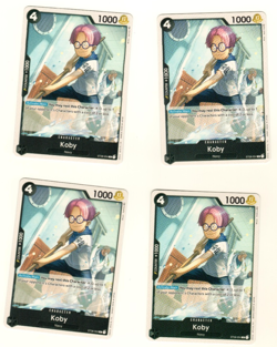 Set Of 4 Koby ST08-004 Common Starter Deck 8 One Piece Trading Card - Image 3