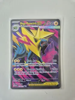Pokemon Card TCG Mega Manectric ex 158/132 Mega Evolution Holo English Near Mint - Image 1