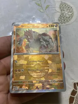 Scarlet And Violet Prismatic Evolutions Groudon Pokeball Card. - Image 3