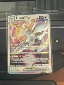 Pokemon TCG Arceus VSTAR Holo Ultra Rare Card 123/172 Brilliant Stars - Image 1