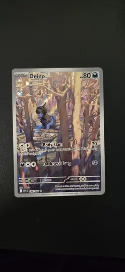 Deino 146/086 White Flare Illustration Card Near Mint Condition • Pokemon - Image 1