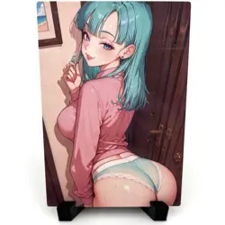 Dragon Ball Z Bulma Sexy Hot Anime Waifu Girl Doujin Lewd Goddess Story Art Card - Image 1