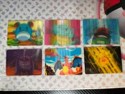 Pokemon Lenticular 3D Promo Card Lot of 6 Gengar Pikachu Charizard 1999 VIZ - Image 1