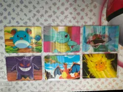 Pokemon Lenticular 3D Promo Card Lot of 6 Gengar Pikachu Charizard 1999 VIZ - Image 2