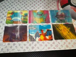 Pokemon Lenticular 3D Promo Card Lot of 6 Gengar Pikachu Charizard 1999 VIZ - Image 3