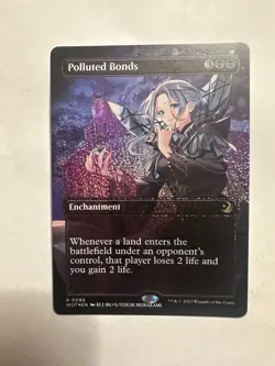 Polluted Bonds 95 (Anime Borderless) (Confetti Foil) -Foil Near Mint MTG - Image 1