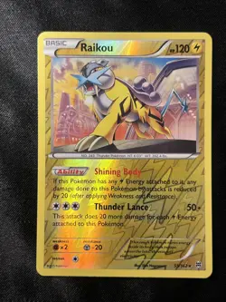 Raikou 55/162 Reverse Holo XY - BREAKthrough Pokemon Card * Near Mint - Image 1