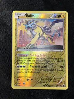 Raikou 55/162 Reverse Holo XY - BREAKthrough Pokemon Card * Near Mint - Image 2
