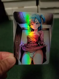 BULMA DRAGON BALL RAINBOW FOIL WAIFU ANIME CARD #2 - Image 1