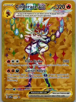 Cinderace ex Promo SV: Scarlet & Violet Promo Cards 163 NM - Image 1