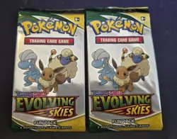 POKEMON 2021 EVOLVING SKIES FUN PACK 3 CARDS SEALED BEAND NEW - Image 1
