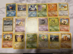 Vintage Pokemon 18 Cards Lot Base Set Pikachu Arcanine Dugtrio Original Owner - Image 2