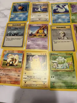 Vintage Pokemon 18 Cards Lot Base Set Pikachu Arcanine Dugtrio Original Owner - Image 3