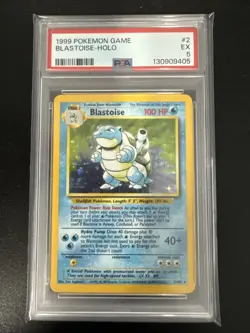 Pokemon TCG Blastoise Base Set Holo Unlimited Rare Card 2/102 WOTC - Image 1