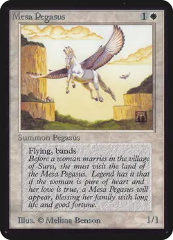 Mesa Pegasus Alpha PLD White Common MAGIC THE GATHERING MTG CARD ABUGames - Image 1