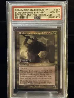 MTG Borborygmos Enraged Retro Frame Foil Serialized 183/500 - Image 1