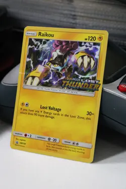 Raikou SM150 LP Holo Sun & Moon Black Star Promo Light Play Pokemon TCG 2018 - Image 1