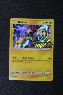 Raikou SM150 LP Holo Sun & Moon Black Star Promo Light Play Pokemon TCG 2018 - Image 2