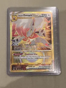 Hisuian Zoroark VSTAR 213/196 Secret Rare SWSH11: Lost Origin NM/M Pokemon TCG - Image 1