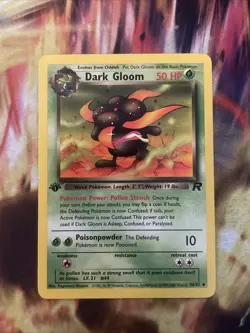 Pokemon TCG Dark Gloom 36/82 Team Rocket 1st Edition Vintage WOTC MP - Image 1