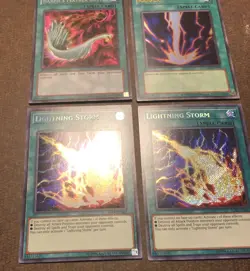 Yugioh - Harpies’s Feather Duster, Lightning Storm IGAS, Raigeki - MP/NM - Image 4