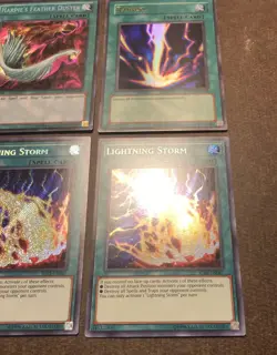 Yugioh - Harpies’s Feather Duster, Lightning Storm IGAS, Raigeki - MP/NM - Image 5