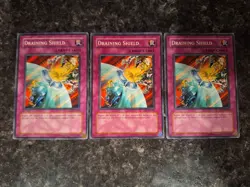 3X Draining Shield DP1-EN026 - Yugioh Yu Gi Oh! Playset Mixed - Image 1