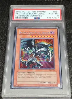 Red-Eyes Black Metal Dragon (Forbidden Memories) FMR-001 PSA 8 - Image 5