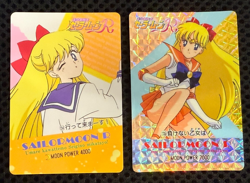 Sailor Moon Cards TCG No.135,154 Sailor Venus Aino Minako Japan Bandai 1995 - Image 1
