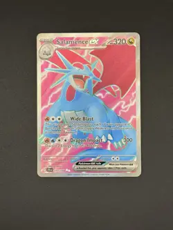 Pokemon TCG Salamence EX Full Art Holo Ultra Rare Card 177/159 Journey Together - Image 1