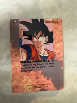 Dragon Ball Z Card #10 Gohan & Dragonos Artbox Prism Foil TCG 1996 JPP/AMADA - Image 2