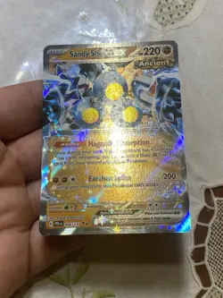 Scarlet And Violet Prismatic Evolutions Sandy Shocks Ex Ancient Card. - Image 3