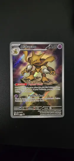 Pokemon TCG Alakazam 009 Mega Evolutions Promo Card Near Mint - Image 1