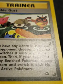 Double Gust 1st Edition Common Trainer Card Neo Genesis 100/111 MP - Image 5