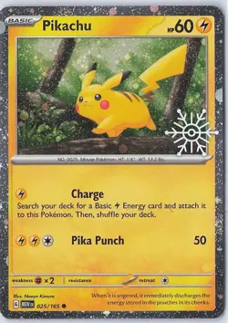 Pikachu - (Holiday Calendar) Common Miscellaneous Cards & Products 025/165 NM - Image 1