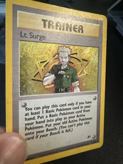 Lt. Surge and Erika Gym Heroes Pokemon Card Lot Holo Rare MP - Image 2