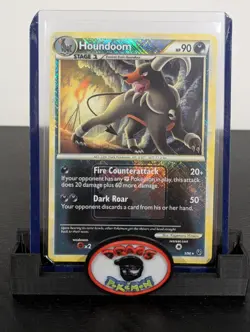 Pokemon Card 2010 HOUNDOOM 5/90 Cross-Hatch League Promo HGSS Undaunted NM/M - Image 1