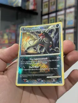 Pokemon Card 2010 HOUNDOOM 5/90 Cross-Hatch League Promo HGSS Undaunted NM/M - Image 3