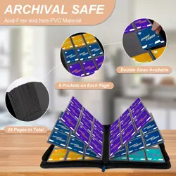 Trading Card Binder 9 Pocket, 432 Side-Loading TCG Album Folder Book Fit for ... - Image 4