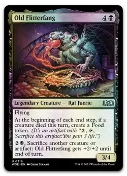Old Flitterfang #316 (Foil) (LP) Wilds of Eldraine WOE Magic MTG - Image 1