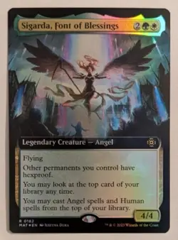 Sigarda, Font of Blessings Extended Art Foil March of the Machine: The Aftermath - Image 1