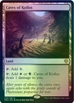 1 x Caves of Koilos - Foil - Dominaria United- LP - MTG - JPL - Image 1
