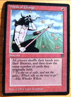 MTG - Winds of Change - Legends - Very light play - Image 1