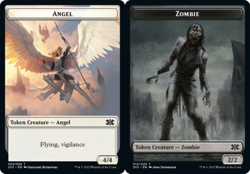 Angel Token // Zombie Token - Foil - Double Masters 2022 - Near Mint - Image 1