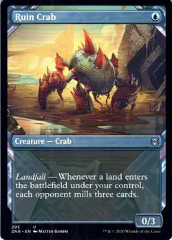 MTG Ruin Crab (Showcase) (295) | NM | Zendikar Rising {ZNR} - Image 1