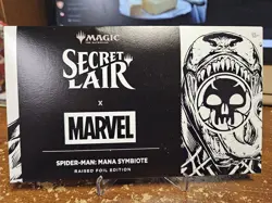 MTG Secret Lair x Marvel's Spider-Man: Mana Symbiote Raised Foil Edition Sealed - Image 1