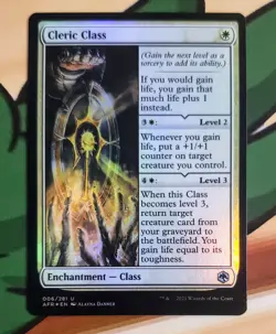 X 1 Cleric Class Foil NM AFR 006 MTG Magic The Gathering - Image 1