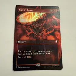 Sozin’s Comet FOIL Borderless 0332 Avatar TLA MTG Mythic Regular Sorcery Mint NM - Image 1