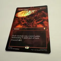 Sozin’s Comet FOIL Borderless 0332 Avatar TLA MTG Mythic Regular Sorcery Mint NM - Image 3